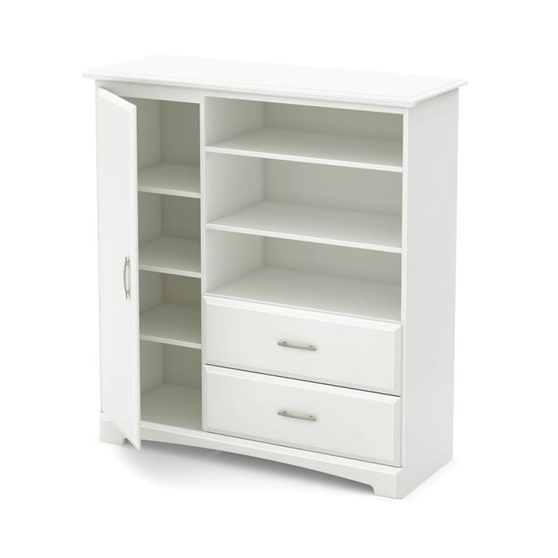 South Shore Callesto Armoire with Drawers, Pure White