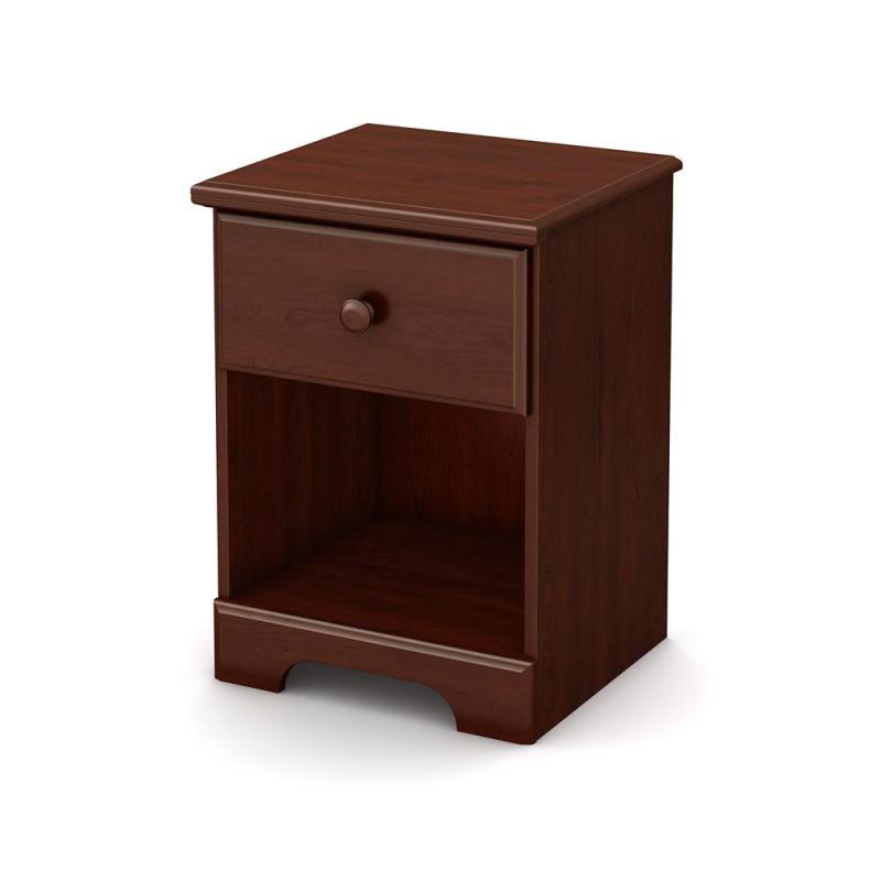 South Shore Summer Breeze 1-Drawer Night Stand, Royal Cherry