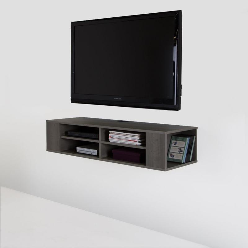 South Shore City Life 48" Wall Mounted Media Console, Gray Maple