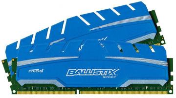 Crucial Ballistix Sport DDR3-1600 UDIMM - 16GB Kit (2 x 8GB)