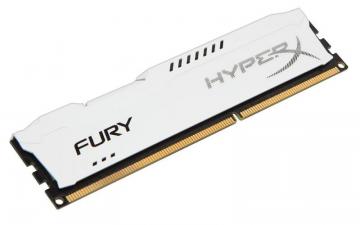 HyperX 4GB 1600MHz Fury DDR3 DIMM RAM, White