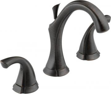 Delta Addison 8" Widespread 2-Handle High-Arc Bathroom Faucet in Venetian Bronze Finish