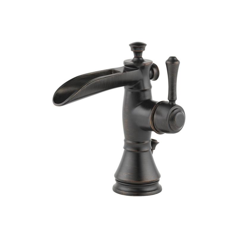 Delta Cassidy Single Handle Lavatory Faucet with Channel Spout, Venetian Bronze