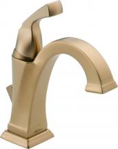 Delta Dryden Single Hole Single-Handle High-Arc Bathroom Faucet in Champagne Bronze Finish