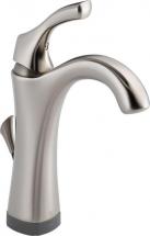 Delta Addison Single Hole Single-Handle High Arc Bathroom Faucet with Touch2O in Brilliance Stainles