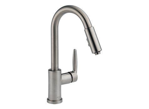 Delta Grail Stainless Steel Pull-Down Kitchen Faucet