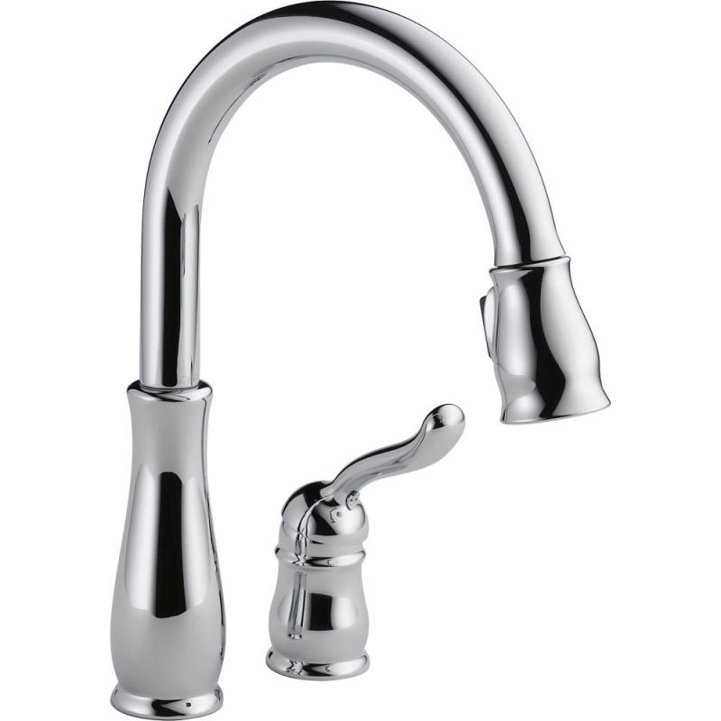 Delta Leland Single Handle Pull-Down Kitchen Faucet, Chrome