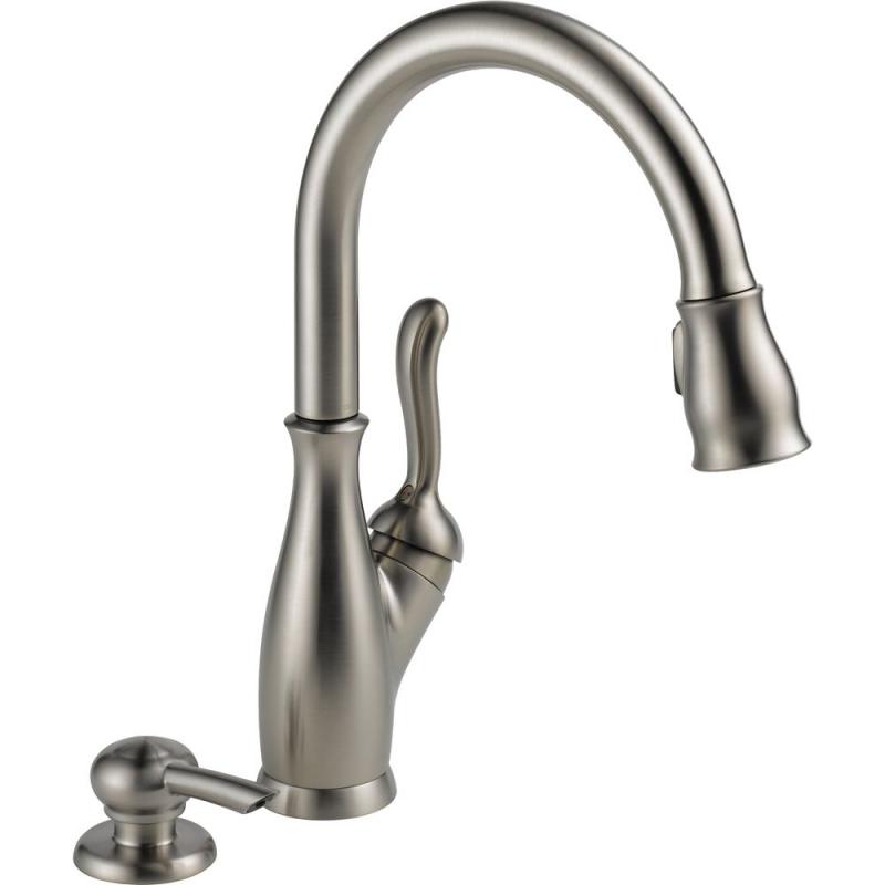 Delta Leland Kitchen Single Handle Pull Down Faucet, Stainless Steel