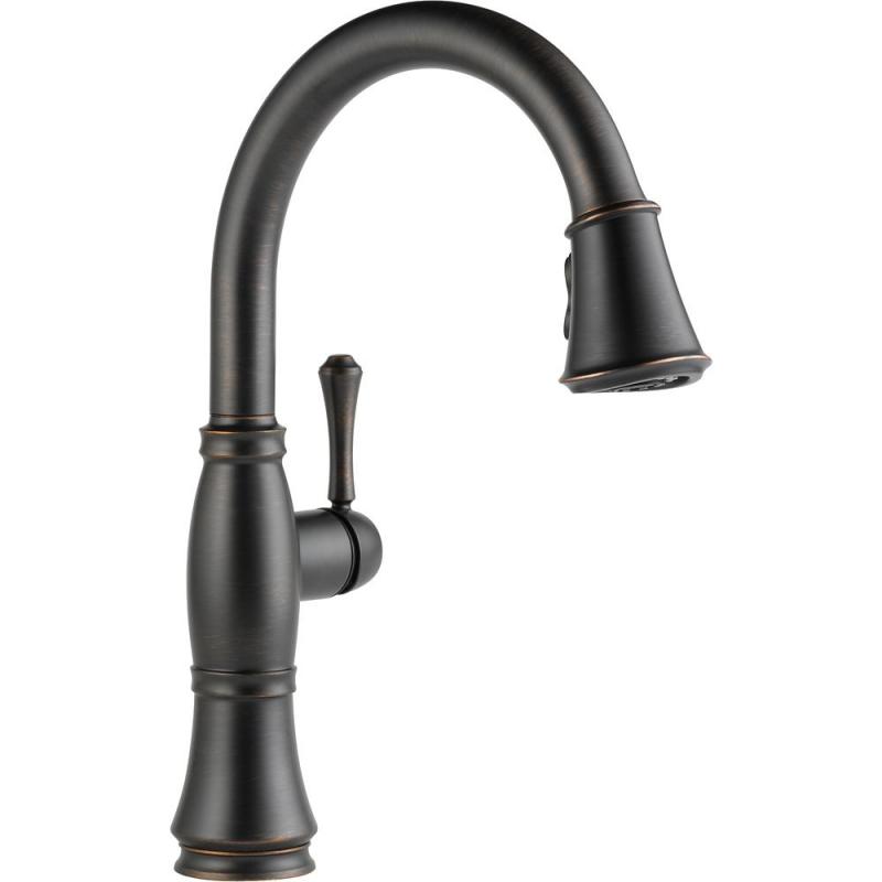 Delta Cassidy Single Handle Pull Down Kitchen Faucet, Arctic Stainless