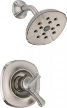 Delta Addison Single-Handle Single-Function Shower Faucet with H2Okinetic in Stainless Steel