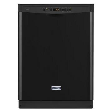 Maytag 24" Dishwasher with Stainless Steel Tub and Large Capacity in Black