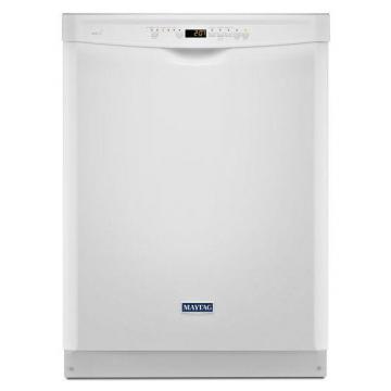 Maytag 24" Dishwasher with Stainless Steel Tub and Large Capacity in White