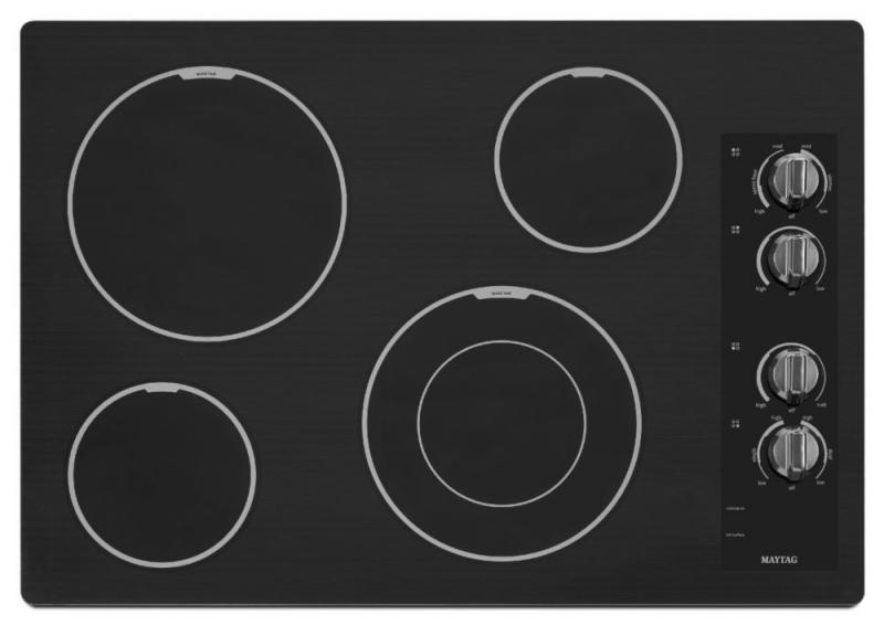 Maytag 31" Electric Cooktop with Speed Heat Element in Black