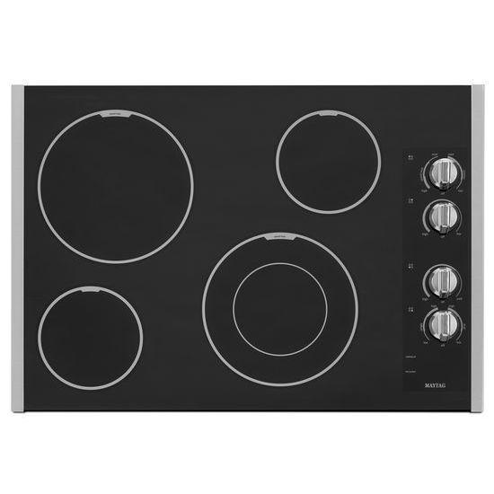 Maytag 31" Electric Cooktop with Speed Heat Element in Stainless Steel