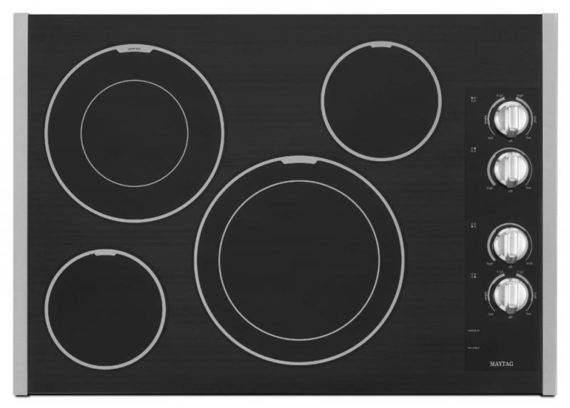 Maytag 31" Electric Cooktop with Two Dual-Choice Elements in Stainless Steel