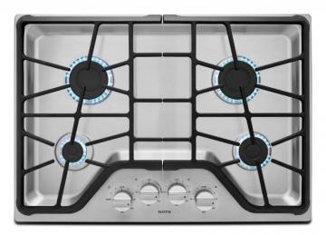 Maytag 30" Four Burner Gas Cooktop with Power Burner in Stainless Steel