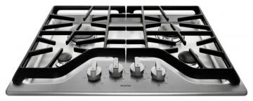 Maytag 30" Four Burner Gas Cooktop with DuraGuard Protective Finish in Stainless Steel
