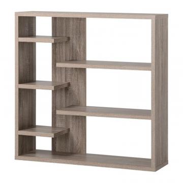 Homestar 6 Shelf Storage Bookcase in Reclaimed Wood
