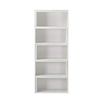 Homestar Expandable Shelving Console in White