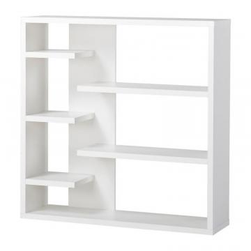 Homestar 6 Shelf Storage Bookcase in White