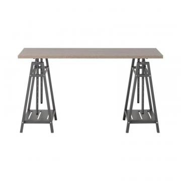 Homestar Height Adjustable Desk In Reclaimed Wood