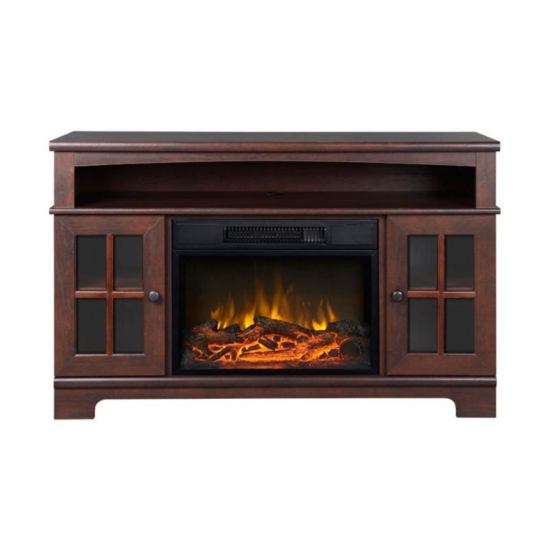 Homestar Zarate 44.5 Inch Wide Media Fireplace in Walnut