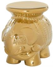 Safavieh Elephant Ceramic Patio Stool in Gold