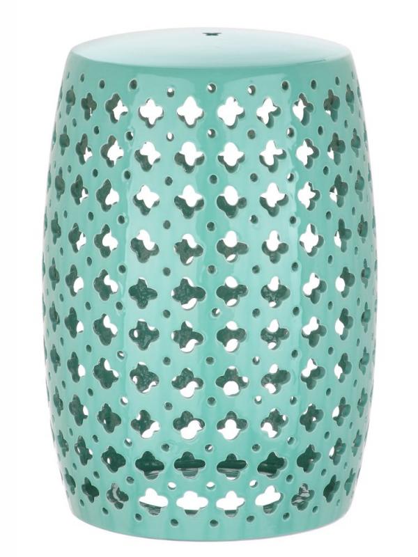Safavieh Lacey Patio Stool in Light Blue
