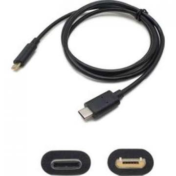AddOn 1M USB 3.1 C to Micro-USB 2.0 M/M Adapter Cable Black
