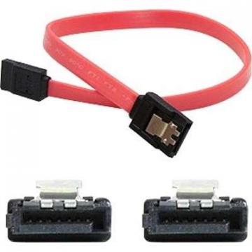 AddOn 5-pack 6" Latching SATA to SATA Cable Red Serial ATA F to F