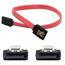 AddOn 5-pack 12" Latching SATA to SATA Cable Red Serial ATA F to F