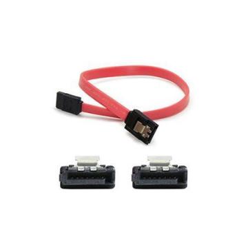 AddOn 5-pack 18" Latching SATA to SATA Cable Red Serial ATA F to F