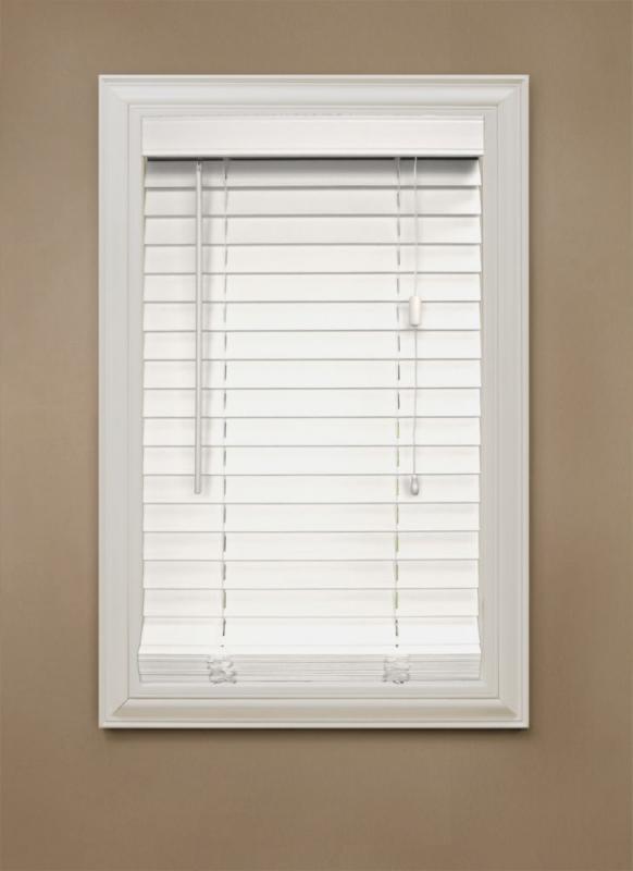 Home 2" Faux Wood Blind, White - 36" x 48"