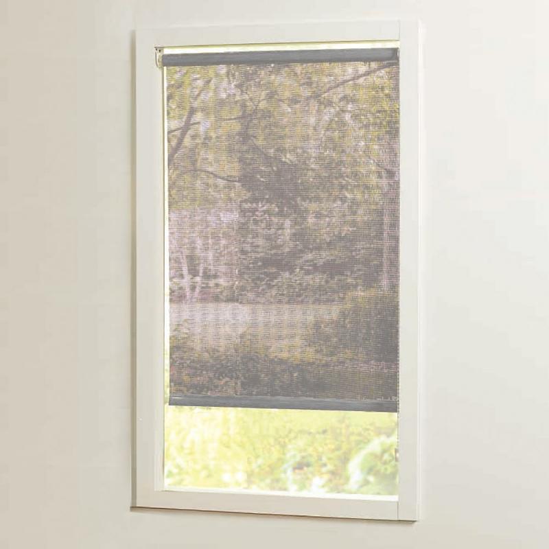 Home 55 in x72in Grey Cut-to-Size Solar shades