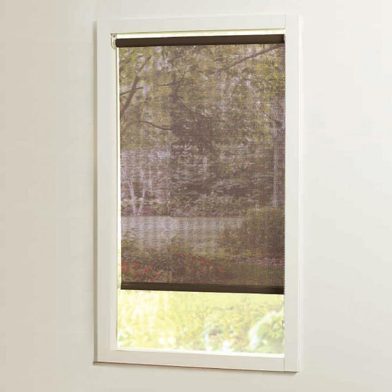 Home 73 in x72in Brown Cut-to-Size Solar shades