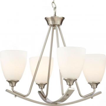 Home Stansbury Collection 4-light Brushed Nickel Chandelier