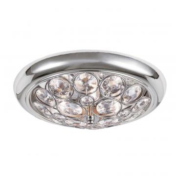 Hampton Bay Chrome with Crystal 14" Ceiling Fixture