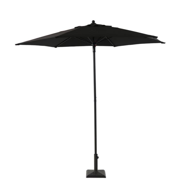 Hampton Bay 7.5' Steel Market Umbrella Blk
