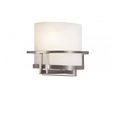 Hampton Bay Nickel Curved to Wall Sconce