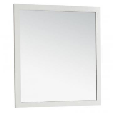 Simpli Home Cape Cod Large 32 Inch  x 34 Inch  Soft White Bath Vanity Décor Mirror