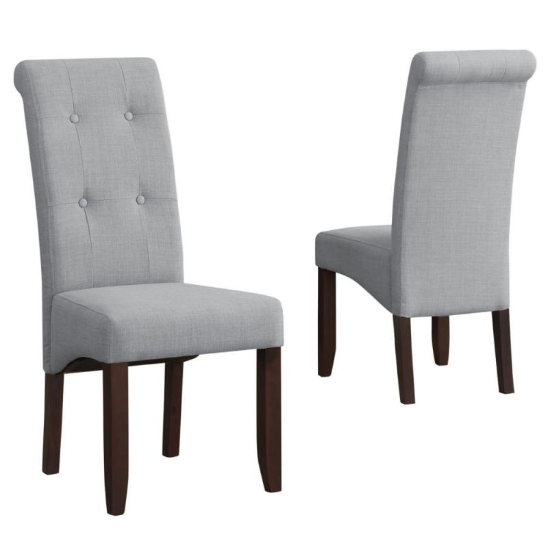 Simpli Home Cosmopolitan Deluxe Tufted Parson Chair (Set of 2)
