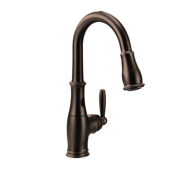 Moen Brantford With Motionsense One-Handle Pulldown Kitchen Faucet In Oil Rubbed Bronze
