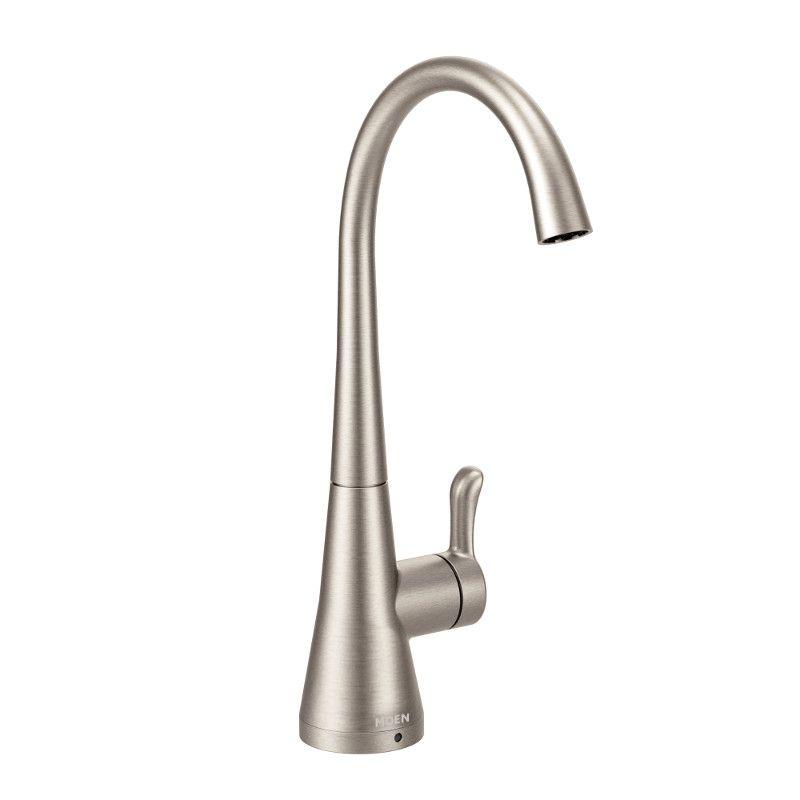 Moen Sip Transitional One-Handle High Arc Beverage Faucet In Spot Resist Stainless