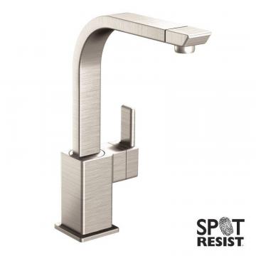 Moen 90-Degree One-Handle High Arc Kitchen Faucet In Spot Resist Stainless