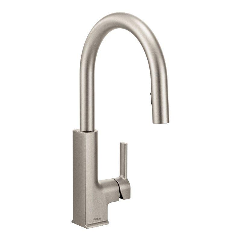 Moen STO One-Handle High Arc Pulldown Kitchen Faucet In Spot Resist Stainless