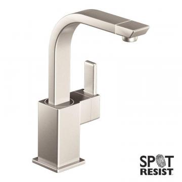 Moen 90-Degree One-Handle High Arc Single Mount Bar Faucet In Spot Resist Stainless