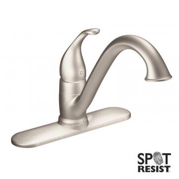 Moen Camerist One-Handle Low Arc Kitchen Faucet In Spot Resist Stainless