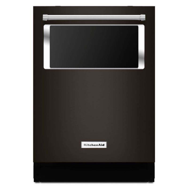 KitchenAid Black Stainless, 44 Dba Dishwasher With Window And Lighted Interior