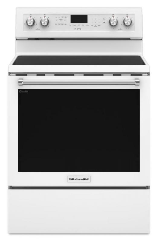 KitchenAid 6.4 cu. ft. Free-Standing Electric Convection Range in White