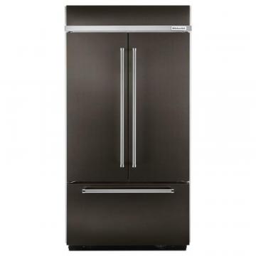 KitchenAid 24.2 Cu. Feet 42" Built-In Black Stainless French Door Refrigerator